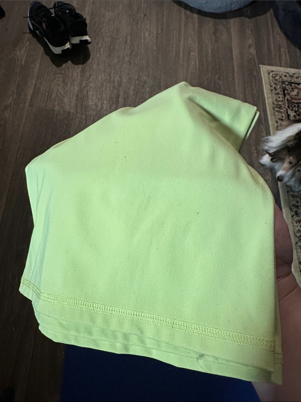 Happily Grey High-Waist Flared Leg Yoga Pants bright lime green - Picture 6 of 6